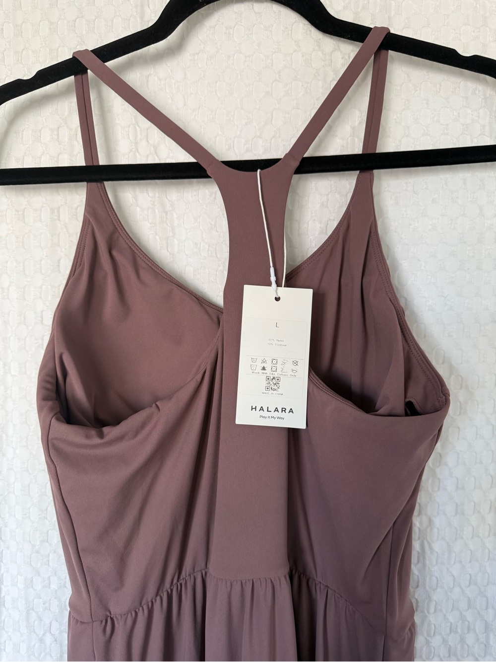 Halara SoftlyZero Racerback Built-In Bra Maxi Dress Pockets NWT L - Picture 5 of 7